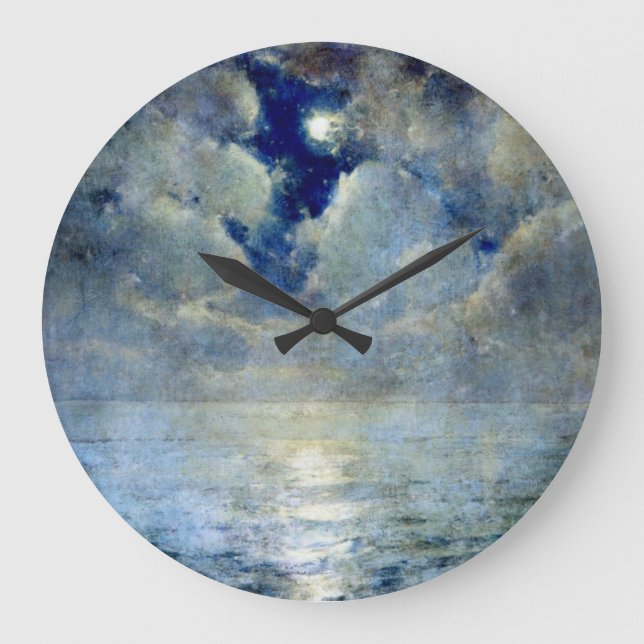 Moonlight Through the Clouds Large Clock (Front)