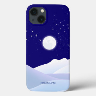 Moonlight Twinkle Star Snown Landscape Modern  iPhone 13 Case