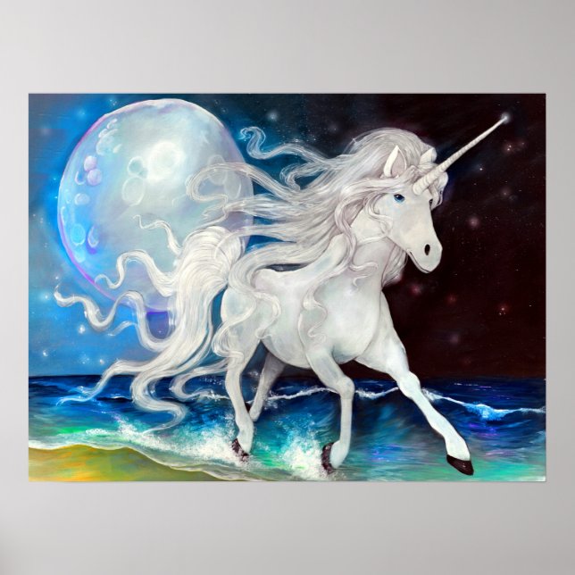 Moonlight Unicorn Poster (Front)