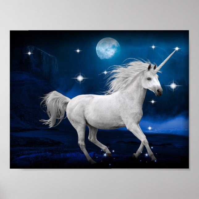 Moonlight Unicorn Poster (Front)