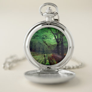 Moonlight Walk  Pocket Watch