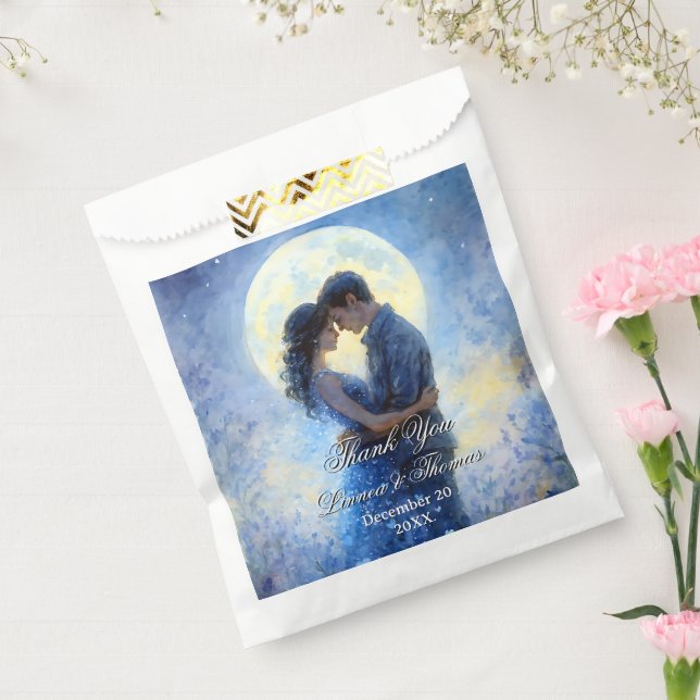 Moonlight Wedding Celestial Love Night Sky Theme Favor Bag (Sealed)