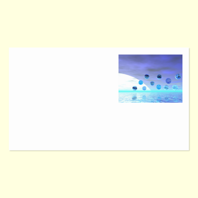 Moonlight Wonder, Abstract Journey to the Unknown Double-Sided Standard Business Cards (Pack Of 100)