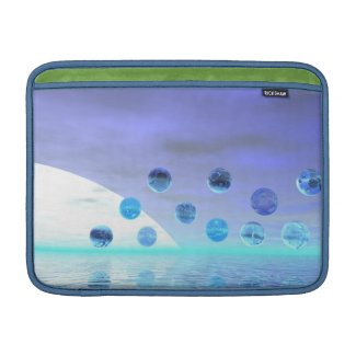 Moonlight Wonder, Abstract Journey to the Unknown Sleeve For MacBook Air