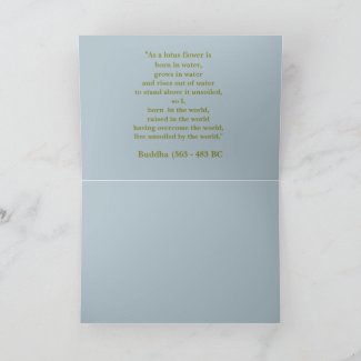 MOONLIGHT-YELLOW LOTUS BLOSSOM/BUDDHA QUOTE
