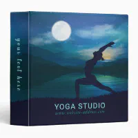 Yoga Studio Meditation Instructor Life Coach OM 3 Ring Binder