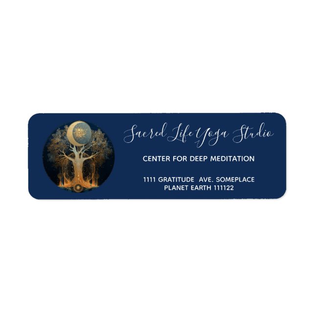 Moonlit Ascension | Tree of Life Design Label (Front)