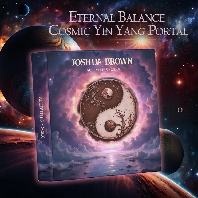Moonlit Balance – Yin Yang of Eternal Light. 3 Ring Binder (Creator Uploaded)