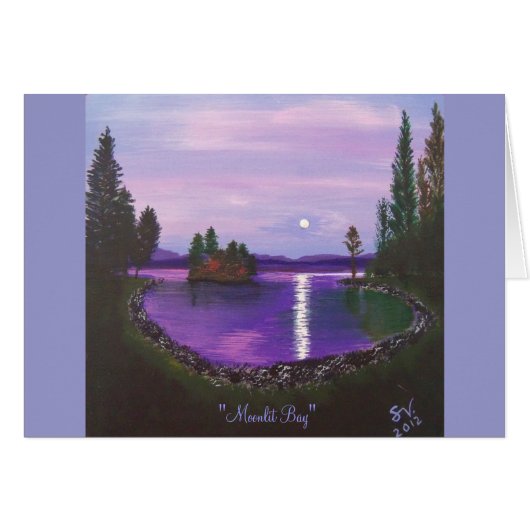 Moonlit Bay Cards (Front Horizontal)