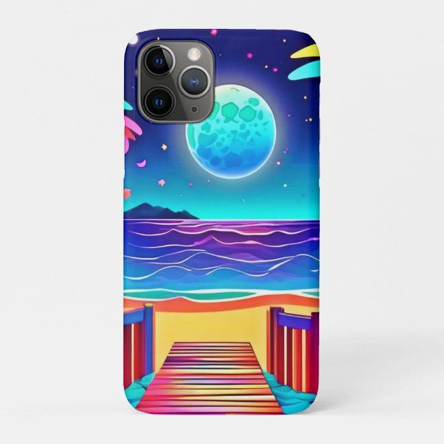 Moonlit Beach Colors  Case-Mate iPhone Case (Back)