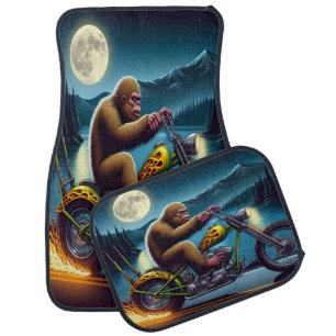 Moonlit Bigfoot Blaze Adventure Car Floor Mat