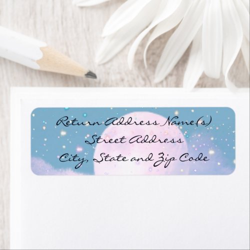 Moonlit Bioluminescent Elegance Wedding Collection Label