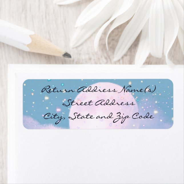 Moonlit Bioluminescent Elegance Wedding Collection Label (Insitu)