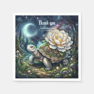 Moonlit Bloom – The Enchanted Celtic Turtle. Napkins