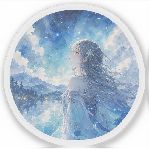 Moonlit Blue Dream Sticker