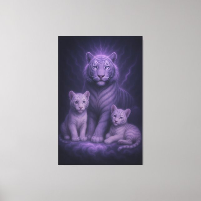 Moonlit Blue Guardians | ManJiangHong Fine Art   Canvas Print (Front)