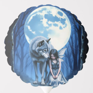 Moonlit Bond – The Wolf and the Gothic Fairy. Balloon