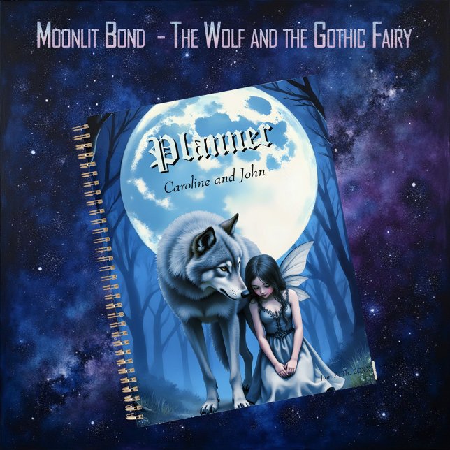 Moonlit Bond – The Wolf and the Gothic Fairy.   Planner (Creator Uploaded)
