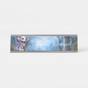 Moonlit Bones – Guardian of Forgotten Dreams Desk Name Plate