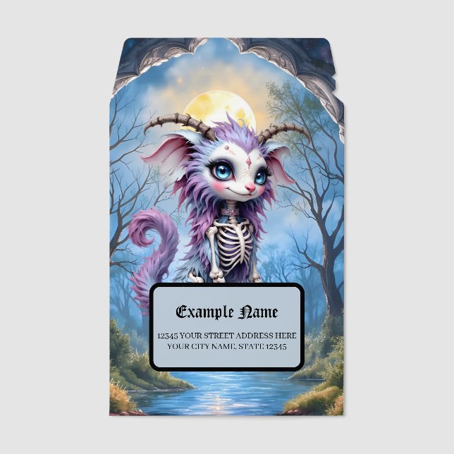 Moonlit Bones – Guardian of Forgotten Dreams.  Envelope Mailers (Front)