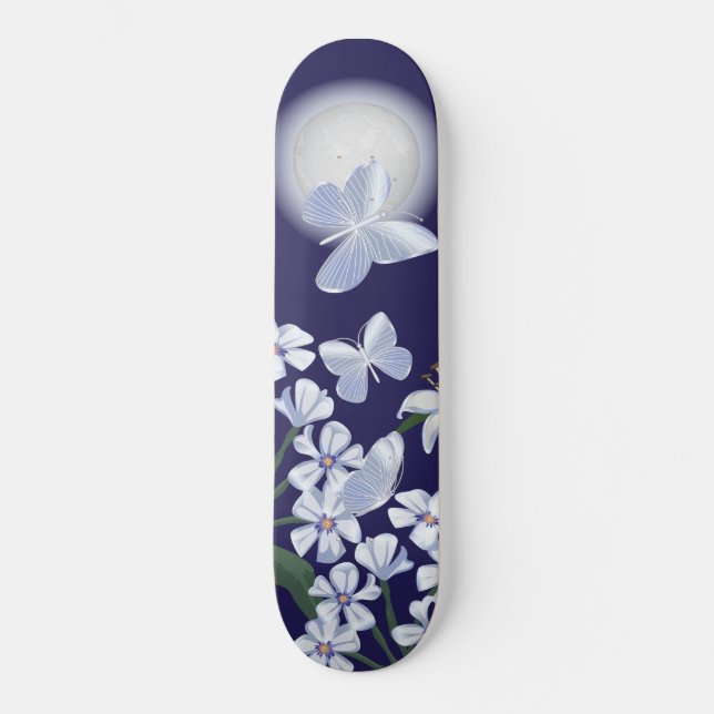 Moonlit Butterflies Skateboard (Front)