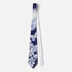 Moonlit Butterflies Tie