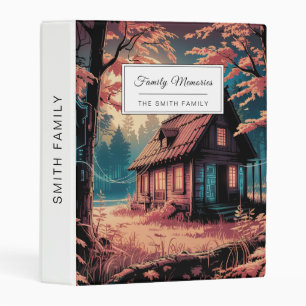 Moonlit Cabin Japanese Forest Art (2) Mini Binder
