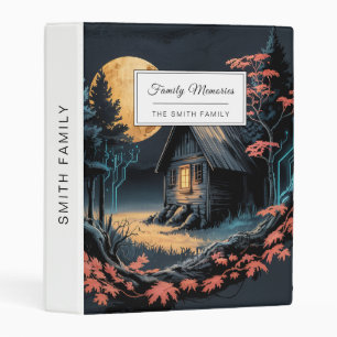Moonlit Cabin Japanese Forest Art (6) Mini Binder