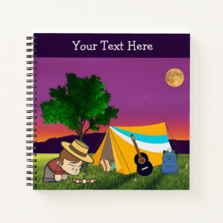 Moonlit Campfire Dreams Notebook