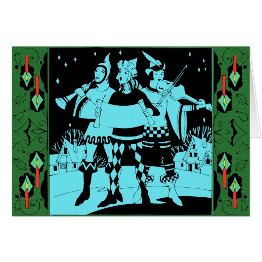 Moonlit Caroling Trio Cards (Front Horizontal)