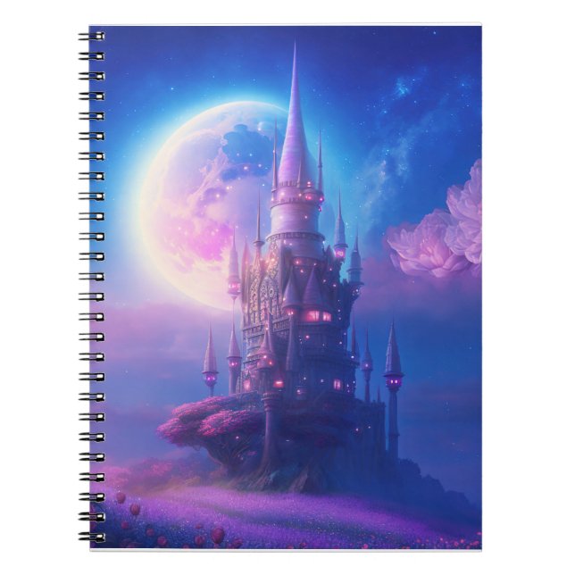 Moonlit Castle Dreams Notebook (Front)