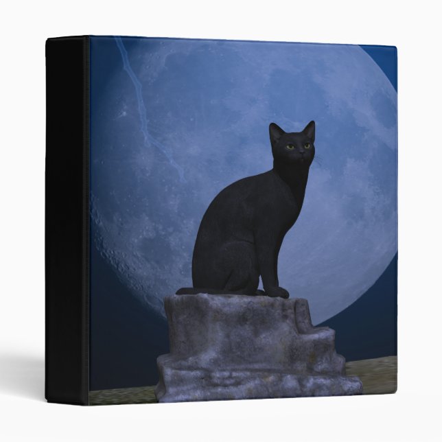 Moonlit Cat Binder (Front/Spine)