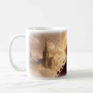Moonlit Cello Dream with Crimson Roses Mug