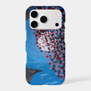     Moonlit Cherry Blossom - handmade artwork  iPhone 17 Pro Case