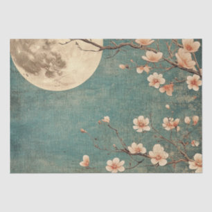 Moonlit Cherry Blossom Serenity Tissue Paper