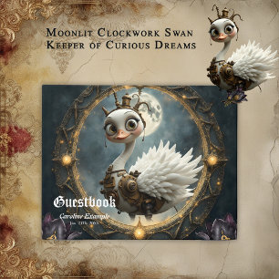 Moonlit Clockwork Swan – Keeper of Curious Dreams. Guest Book
