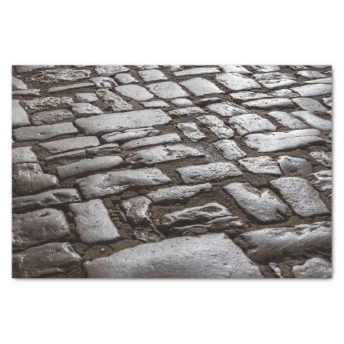 Moonlit Cobblestones Tissue Paper