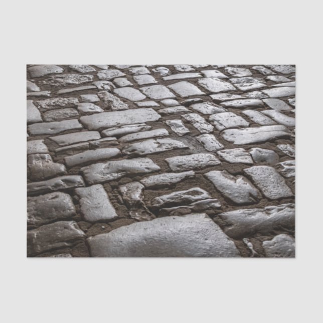 Moonlit Cobblestones Tissue Paper (Front)
