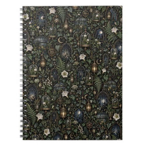 Moonlit Conservatory Spiral Notebook