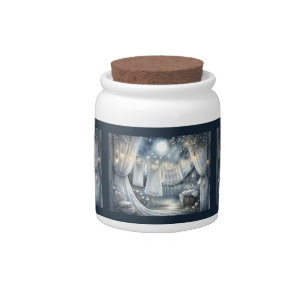 Moonlit Cottagecore Laundry Line Candy Jar
