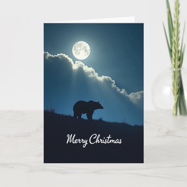 Moonlit Creature Christmas Card (Front)