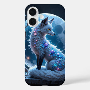 Moonlit Crystal Fox – Guardian of Silent Dreams.  iPhone 16 Case