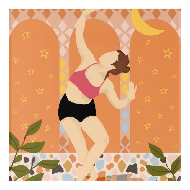 Moonlit Dance Acrylic Print (Front)