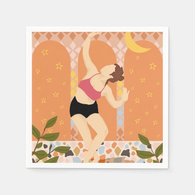 Moonlit Dance Napkins (Front)