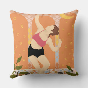 Moonlit Dance Throw Pillow