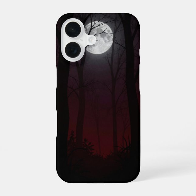 Moonlit Dark Forest Gothic Phone Case (Back)