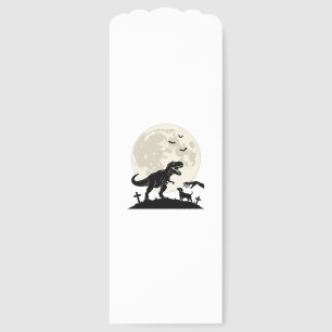 Moonlit Dinosaur Dog Graveyard Silhouette Shirt_1 Bookmarks