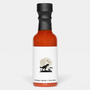Moonlit Dinosaur Dog Graveyard Silhouette Shirt_1 Hot Sauces