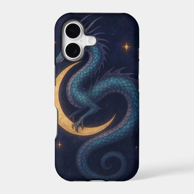 Moonlit Dragon Guardian Case-Mate iPhone Case (Back)