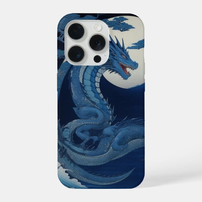 Moonlit Dragon of Fuji Phone Case (Back)